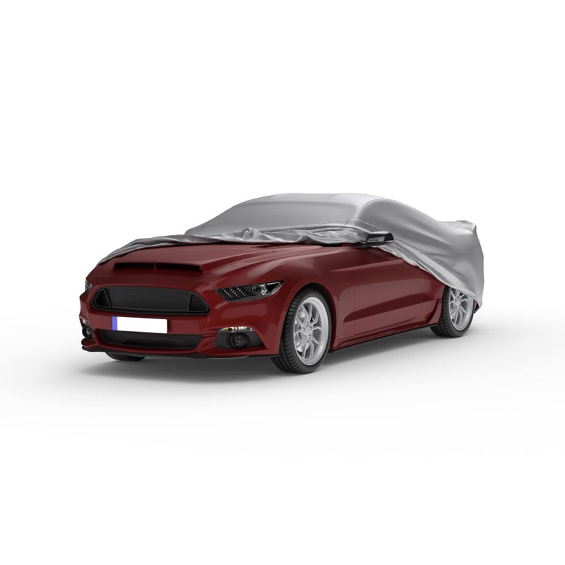 AllGuard Car Covers Weatherproof Max Car Cover & Warranty Compatible with Ford 1979-2004 Mustang â€“ Outdoor Cover Theft Cable Lock Car Accessories Better Than Waterproof - Image 1